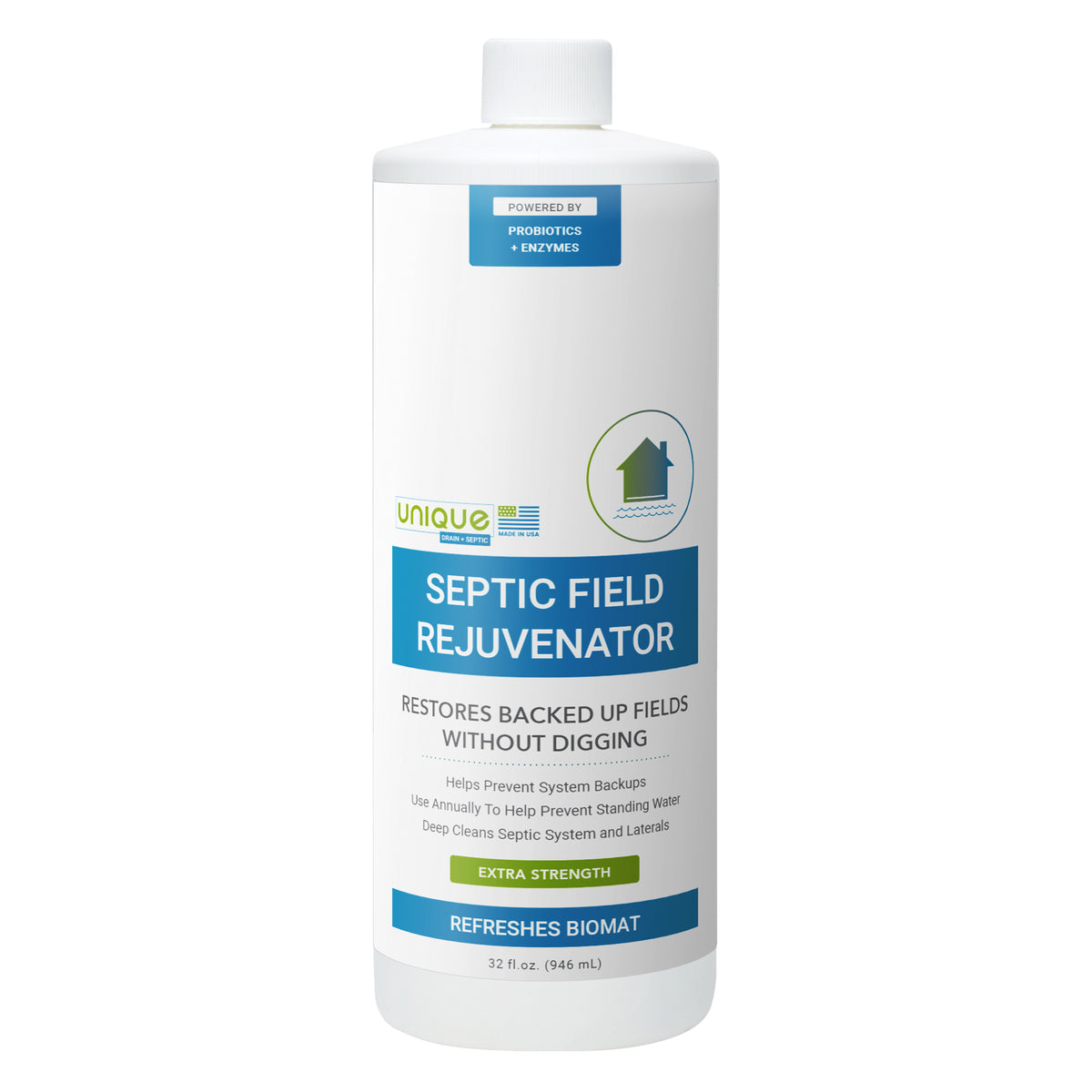 Septic Field Rejuvenator 32 oz. Unique Drain + Septic